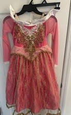 Sleeping Beauty Princess Aurora Pink Dress Costume Size 130 7/8 Dance Cosplay