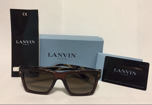 NEW Lanvin Paris SLN 511S Women's Chocolate Brown Sunglasses  54 140
