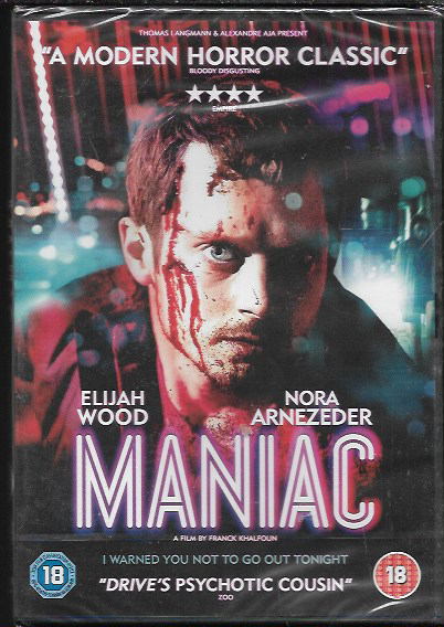 MANIAC GENUINE R2 DVD ELIJAH WOOD NORA ARNEZEDER NEW/SEALED