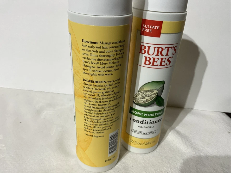 Burt's Bees More Moisture Conditioner with Baobab 10 oz Lot Of 2 VHTF - Image 4 of 4