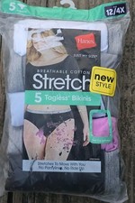 Hanes Just My Size Tagless Stretch Bikinis Cotton Underwear 12/4X Plus Size