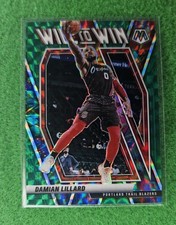 2020-21 Panini Mosaic - Will to Win Damian Lillard #2 Green Mosaic Prizm