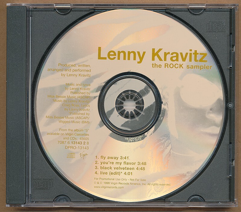 Lenny Kravitz 特典CD付き クリア　レコード Lenny Kravitz - The ROCK sampler RARE promo radio only CD EP w