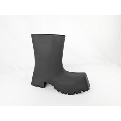 靴 balenciaga trooper 43 Balenciaga Trooper Rubber Bootie in Black BNWB 43 | eBay