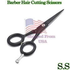 New Hair Cutting Barber Scissors Black Color 5.25" Beauty Instruments BTS-539