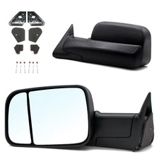 Towing Mirrors For 94-2001 Dodge Ram 1500 2500 3500 Manual Adjustment Left Right