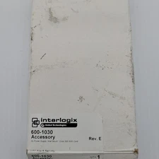 Sealed Interlogix/GE DC Power Supply, Wall Mount 12V DC (600-1030) NEW