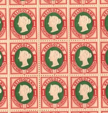 HELIGOLAND QV Stamps SG.10 1pf (¼d) Die II (1875) Mint Sheet Cat £1,000+ EP192