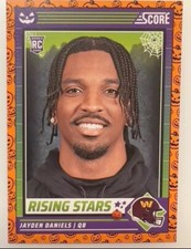 2024 Panini Score-A-Treat - Rising Stars Orange Pumpkins #26 Jayden Daniels (RC)