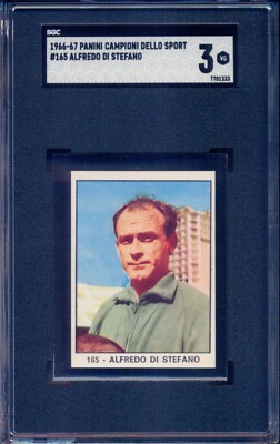 1966-67 Panini Campioni #165 Alfredo Di Stefano Madrid Spain Argentina SGC 3 VG