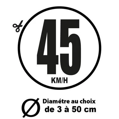 GRAPHIC EXPRESS 45 KM/H LIMITATION VITESSE BUS TRACTEUR POIDS LOURD ADHÉSIFS AUTOCOLLANT STICKER