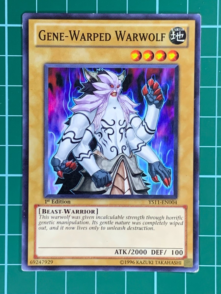 Gene Warped Warwolf YS11-EN004 Common 1st Edition Yugioh Card | eBay