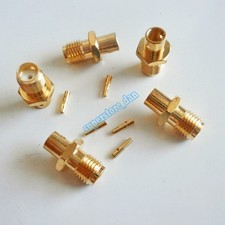 10x SMA female jack solder RG402 0.141" Semi-rigid cable RF Coax Connector