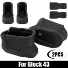 2x Tactical Defense Grip Magazine Base Plate Enhanced Extension For Glock 43