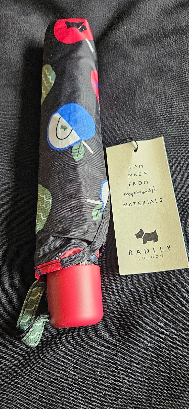 BNWT RADLEY Mini Telescopic Umbrella BARGAIN 24CM BRAND NEW WITH RRP £