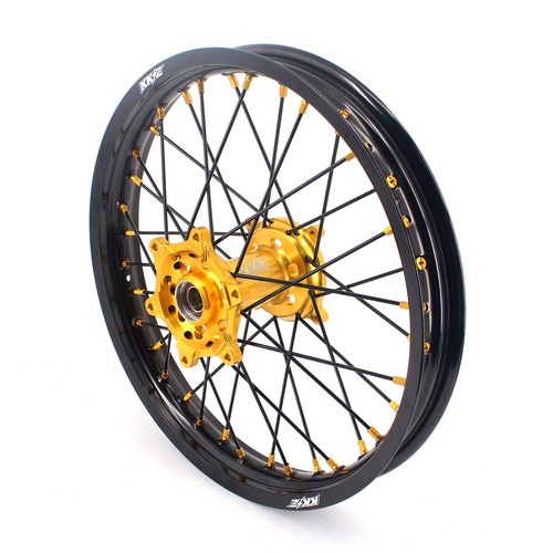 KKE 21/19 MX CNC Wheels Rim Set Straight Bolt On For SUZUKI RMZ250 450 2007-2024 - Picture 10 of 12