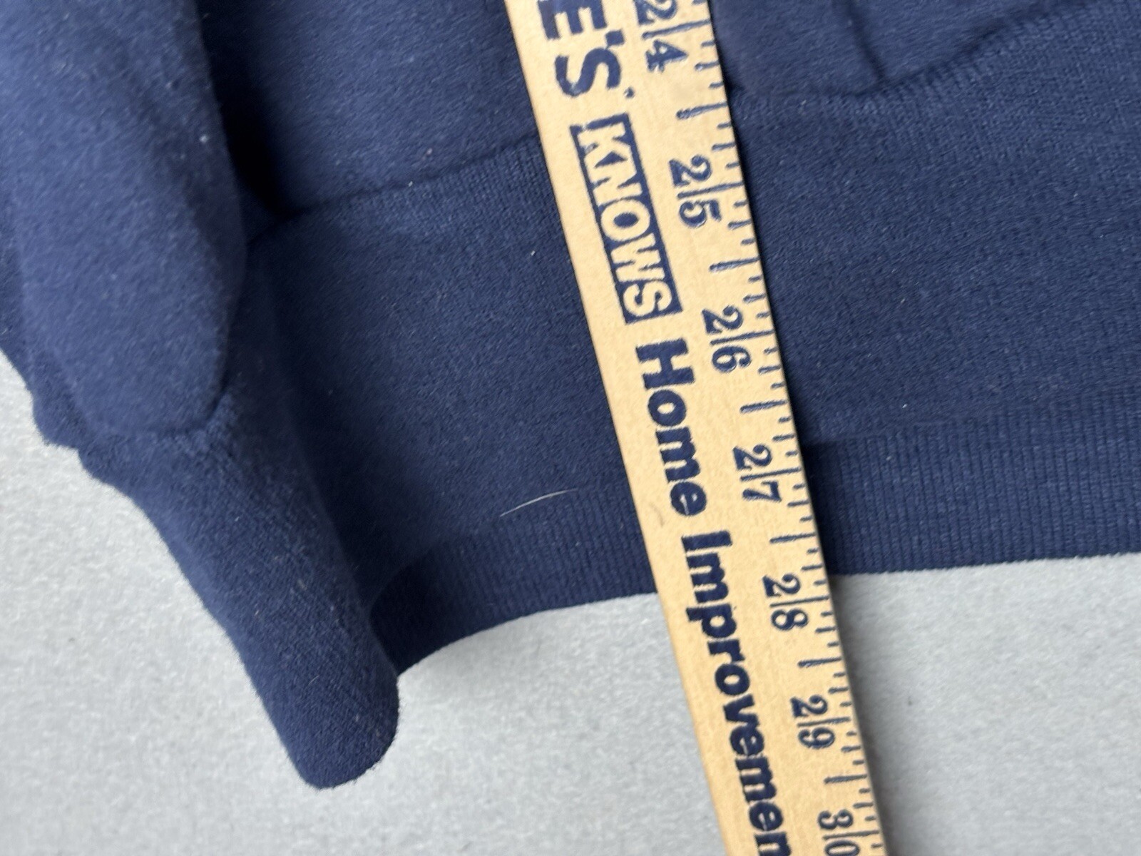 Vintage Jerzees Sweater L Large Blue Jumper  Pullover USA 90s Peace Xmas image 4