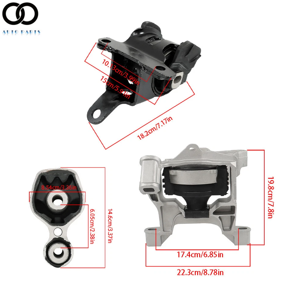 Montaje de motor y transmisión de 3 piezas para Mazda 3 Sport CX-5 2013-2018 2,0 L tracción delantera transmisión automática Foto 2 de 4