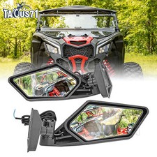 Led Turn Signal Racing Side Mirrors For Can-am Maverick X3 Max Turbo R 2017-2026 Led Turn Signal Racing Side Mirrors For Can-am Maverick X3 Max Turbo R 2017-2026