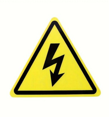 Warnschild Warning Strom Gefahr Achtung Hinweis Spannung Elektro Stromkasten 