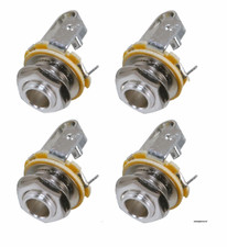  4 PACK REAN NYS229 1/4" Female TS / Mono Panel Mount Jack  11 Style Jack 