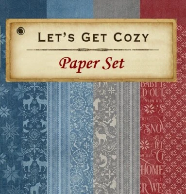 Graphic 45 - LET'S GET COZY (8 Sheets) 12x12 Patterns & Solids Paper Set