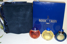 Set of 3 Boucheron Eau de Parfum Miniatures for Women.17 oz Each New in Box