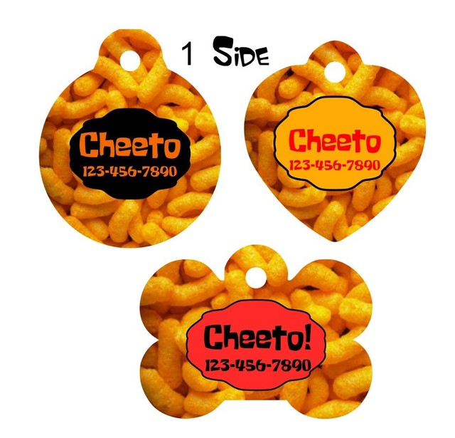 Pet ID Tag CHEETOS Personalized Custom Double Sided Pet Tag w/name ...