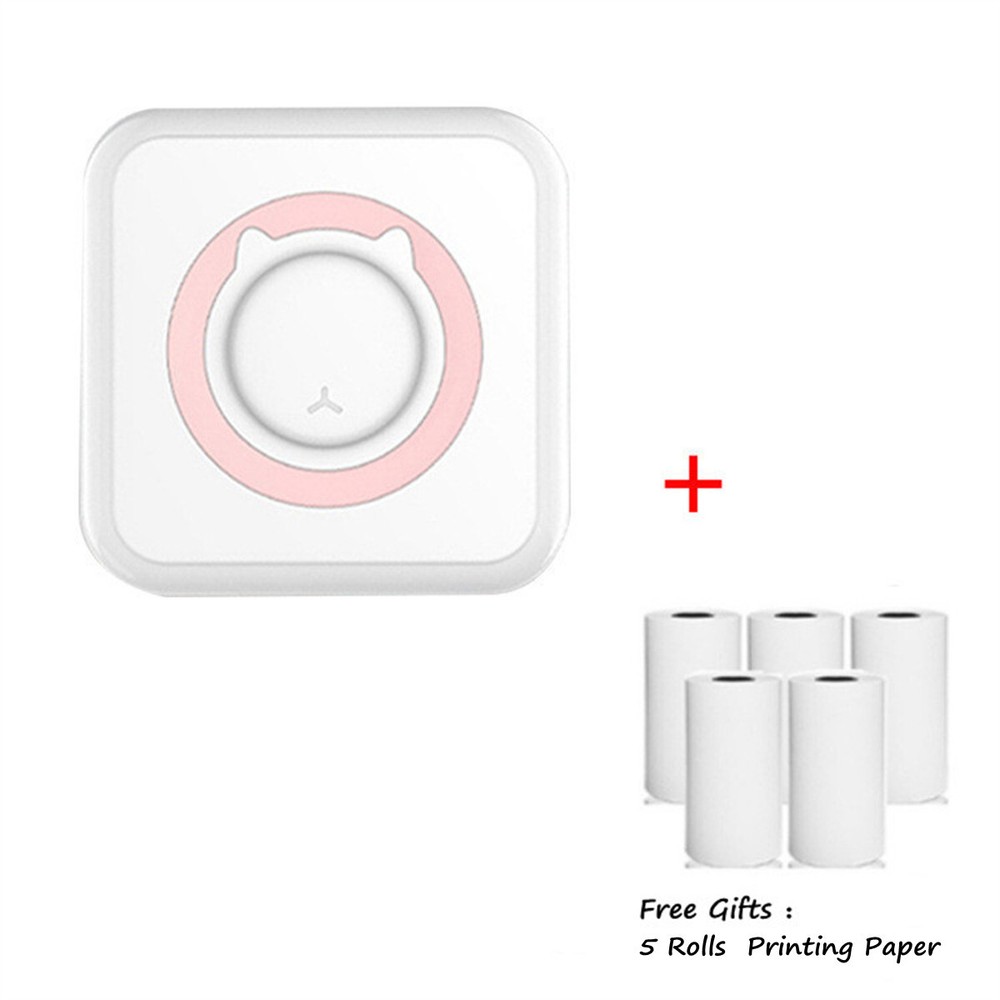 Portable Mini Thermal Printer Label Photo Printer Wireless Bluetooth Printing