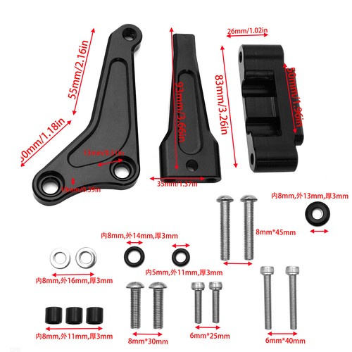 Lenkungsdämpfer mit Halterungssatz For Triumph Street Triple 765R/765RS 2020-ON - Picture 8 of 12