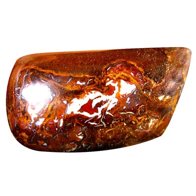 42,13 ct ausgefallene Cabochon Form (32 x 17 mm) Australian Koroit Boulder Opal Edelstein
