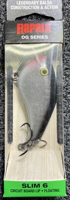 Rapala OG Series  Slim 6 Silver 1/2 Oz 2.75'' 1-6' Depth 