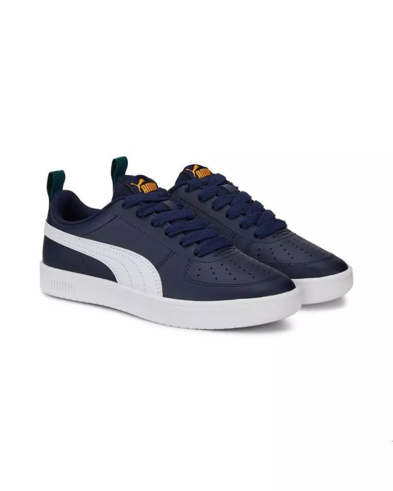 PUMA RICKIE BABY BOY SHOES JR 384311 07 BLUE WHITE 36 TO 39