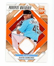 2020 Elite Extra Edition Prospect Materials Orange #PM-SS Sixto Sanchez /199