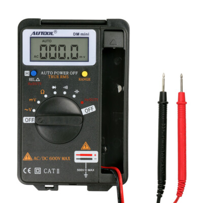 Digital Multimeter AC DC Ohmmeter Pocket Voltmeter Mini LCD Tester 4000 Counts