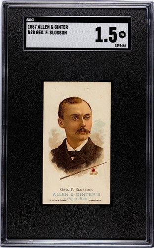 1887 N28 Allen & Ginter #42 Geo. F. Slosson — SGC 1.5