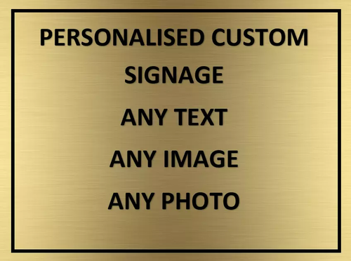 Personalised Metal Sign Any text Any Logo Any Image Customised - Picture 10 of 16