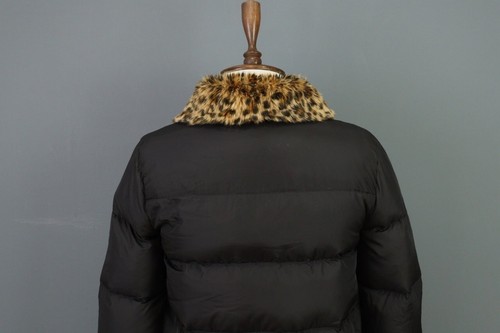 Denim & Supply Ralph Lauren Black Faux Fur Down Puffer Jacket Size S - Picture 10 of 20
