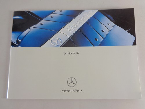 Libro De Servicio Mercedes Benz SLK, CLK, SL, CL, Etc. De 04/2003 Danés