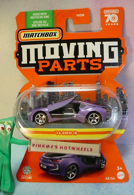 Matchbox '16 BMW I8 Spielzeugauto – Mit Beweglichen Teilen, Maßstab 1:64, Ideal Für Sammler & Kinder
