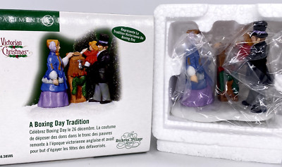 Dept 56 Boxing Day Tradition 58595 5859-5 Victorian Xmas Dickens Donate RARE