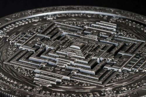 Kalachakra MANDALA Archeologia Simbolismo 3 Oz Moneta d'Argento Mongolia 2019 - Foto 3 di 5