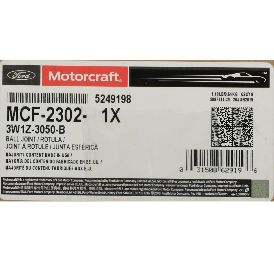 Rótula inferior delantera izquierda derecha Ford Lincoln Town Car 2003-11 OEM NUEVA 3W1Z3050 Foto 3 de 3