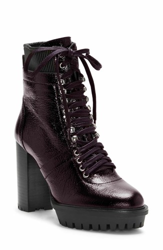 dark red platform boots