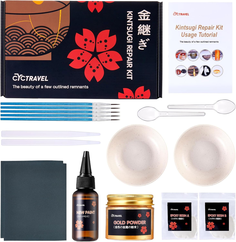 Kintsugi Repair Kit Gold, Kintsugi Kit Can Connect Broken Ceramic