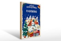 Holzschild WeihnachtsgrüßE Radeberg Geschenk Deko Schild 30X40 Cm