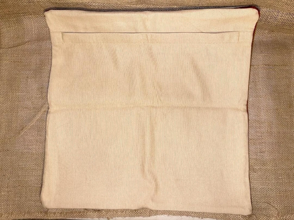 NEW!  2 piece Wool Pottery Barn 20"x20" Pinstriped Pillow Encasements - Image 4 of 4