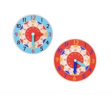 Kinder Montessori Holzuhr Spielzeug Zeit lernen Lehrmittel Lernspielzeug