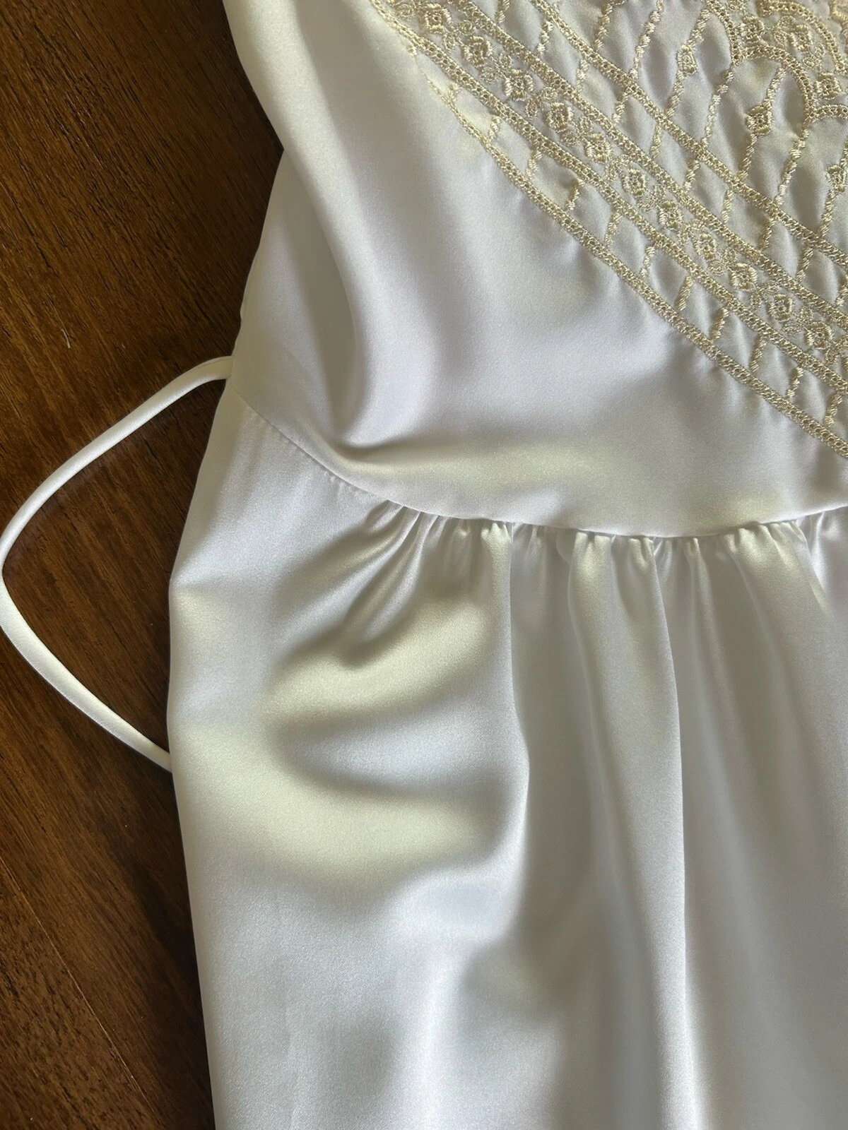 UNDERCOVER Abito slip pizzo babydoll Victorias Secret vintage anni 70 midi M ricamato raro