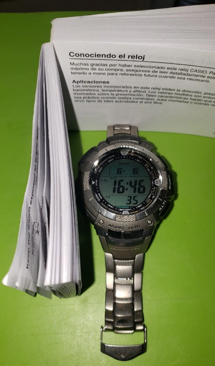 Casio PAG-80T Triple Sensor Chronograph Band restore | eBay